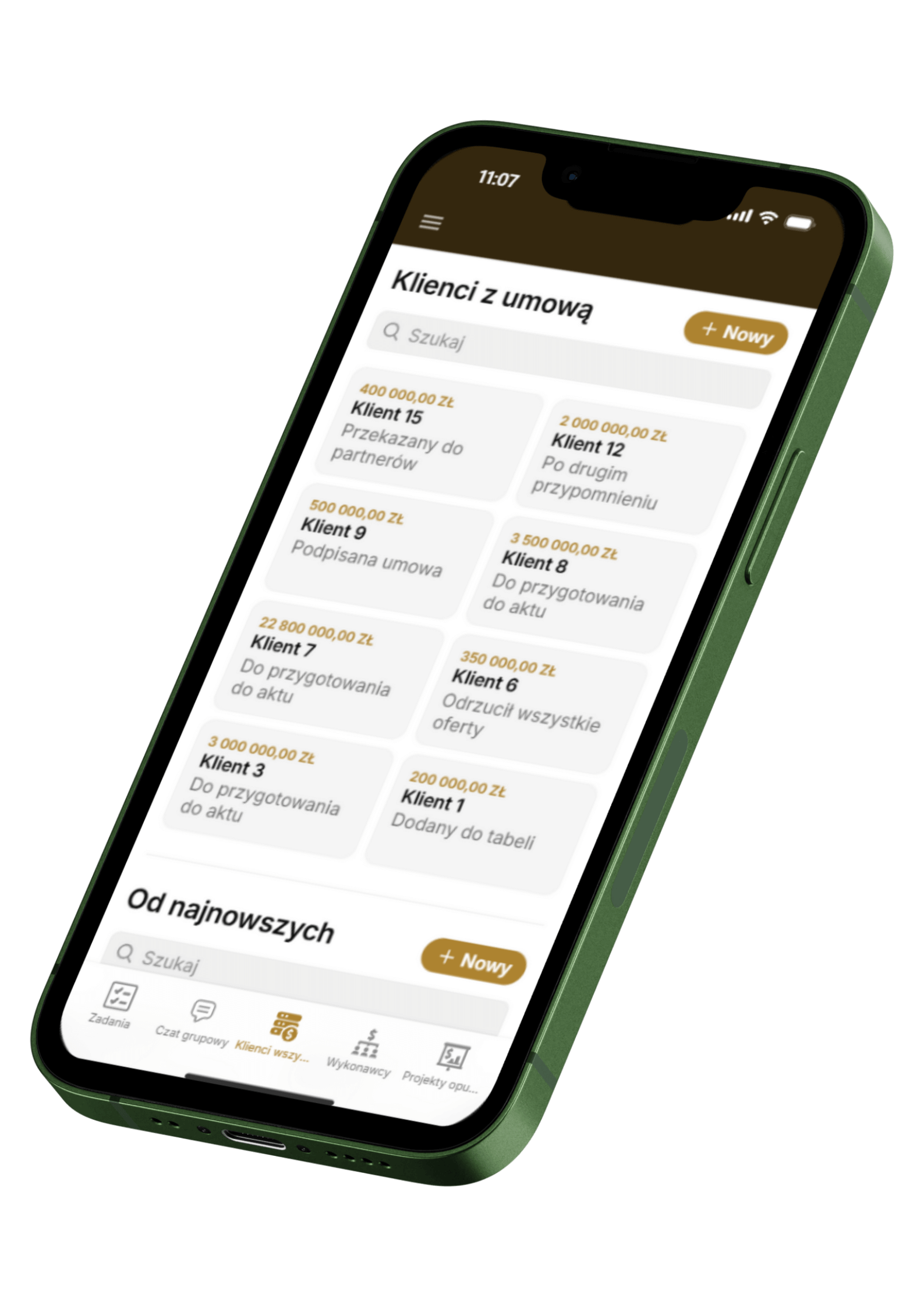 Panel aplikacji finansowej